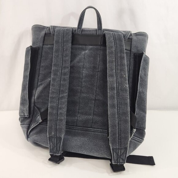 Kenneth Cole Reaction Canvas Backpack Factory Fade Blue / Gray - Picture 5 of 14